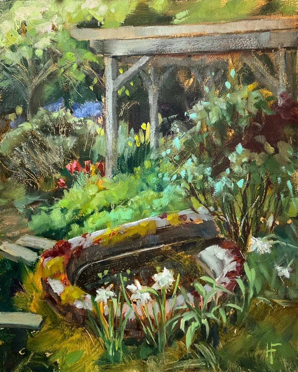 HILARY_FARMER_2026_Oil-Painting-Vertical_CATHERINES_GARDEN_POND.jpg