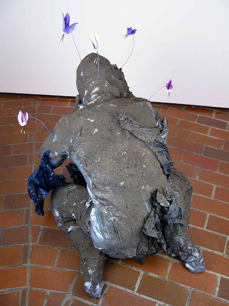 Plight of Industry I
duct tape, garbage, spray paint, and dirt,
33 x 25 x 32 inches,
2021