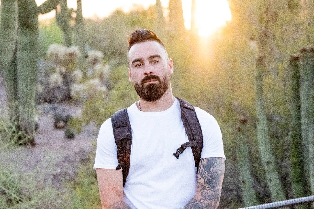 Learned a lot on this one! More shots on the website, link in bio &lt;3  www.ashleygrahamphoto.com
.
Thanks for asking all the hard questions @chris_holguin_photos ! :) 

#azphotographer #headshotsession #desertbotanicalgardens #goldenhour #arizonaph