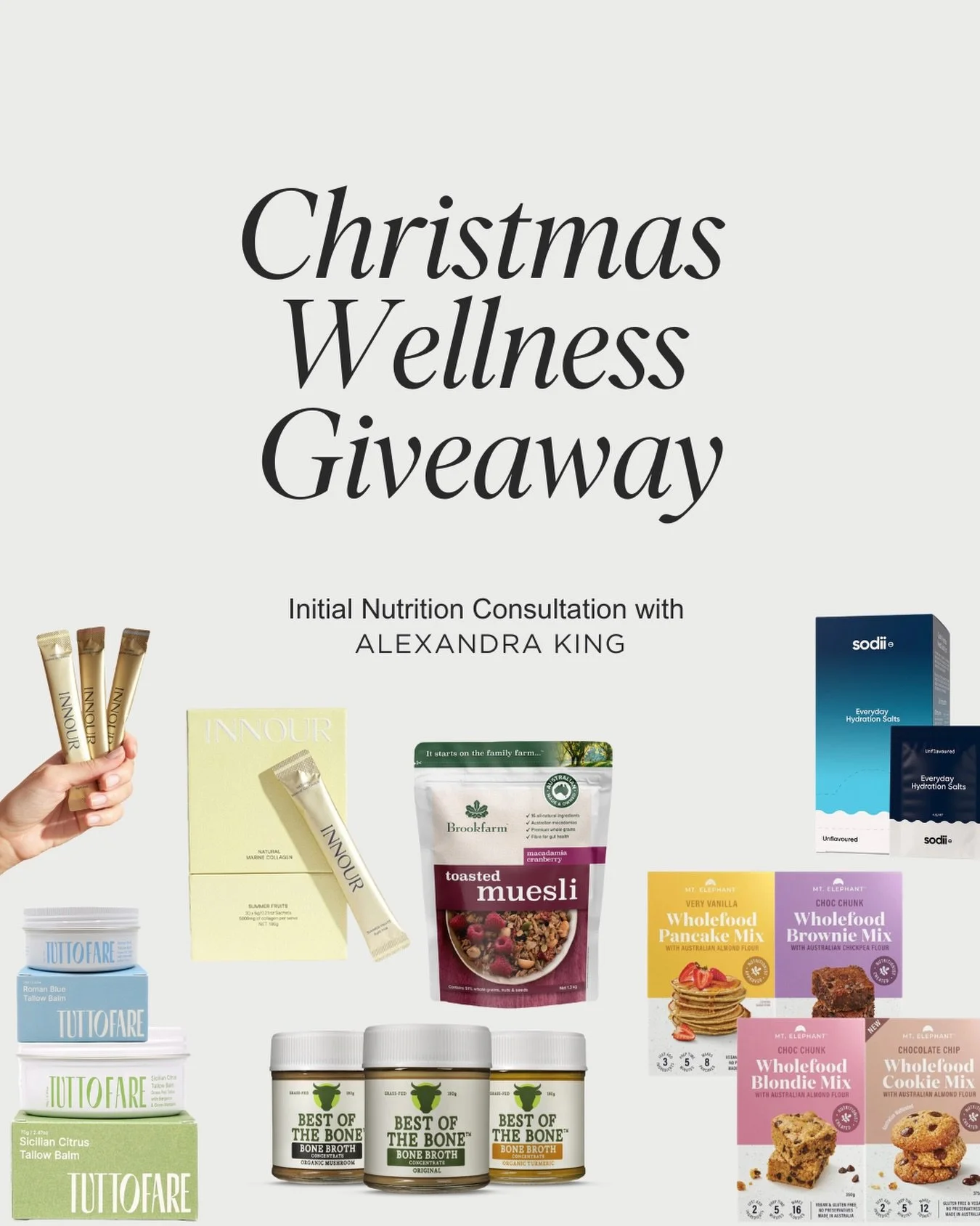 CHRISTMAS WELLNESS GIVEAWAY &hearts;️🌲
 A little thank you to you guys. Your support, kindness and trust mean more to me than you know, especially as a small business owner.

To give back, I&rsquo;ve curated a Christmas wellness bundle giveaway fill