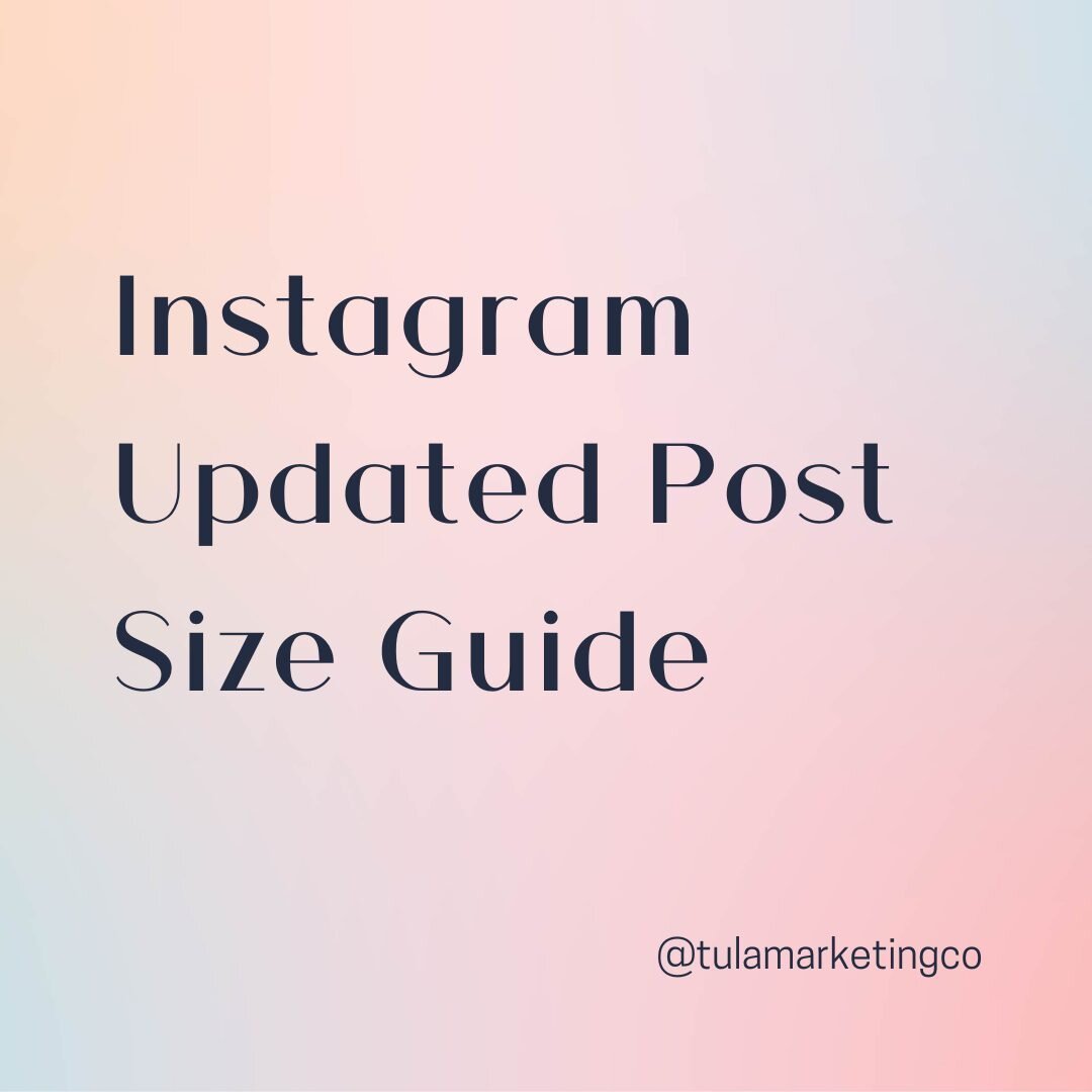 Having issues with posts not looking quite the same?⁠
⁠
That's because Instagram has updated the sizes of the posts and videos. ⁠
⁠
Check out this guide to help you when creating your next post or reel.🤩⁠
⁠
And don't forget to &quot;save&quot; it to