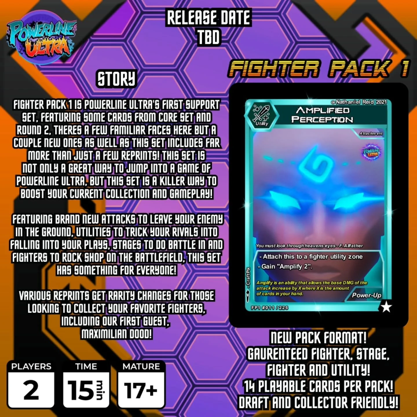 Fighter Pack 1!

The best of the first and second sets collide in this epic set, featuring fighters and stages old and new! With problem solving text and a modern look, Powerline Ultra - Fighting Trading Card Game gives you a brand new way to jump in
