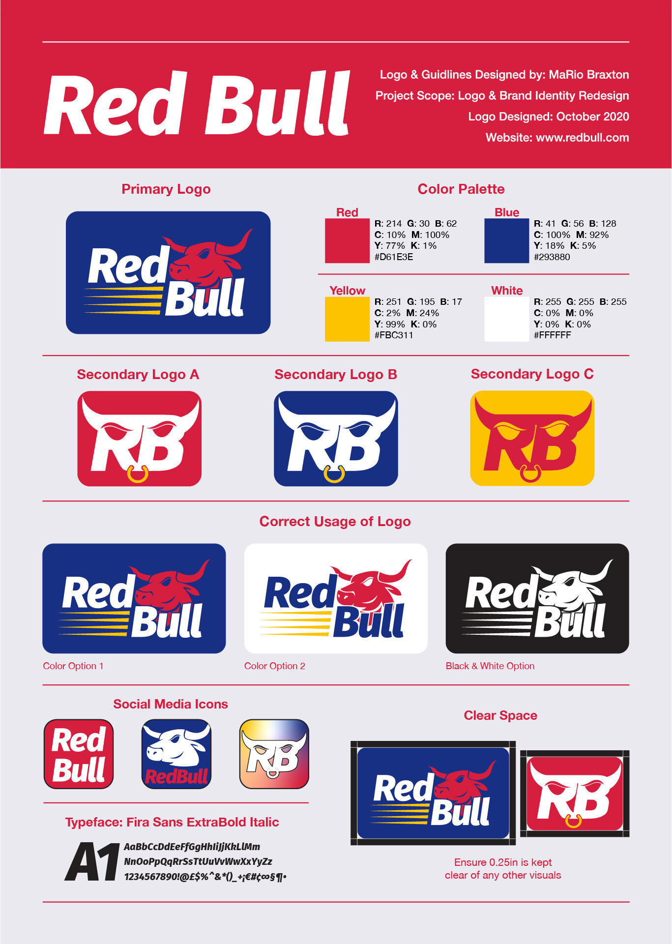 Final Red Bull rebrand brand standard