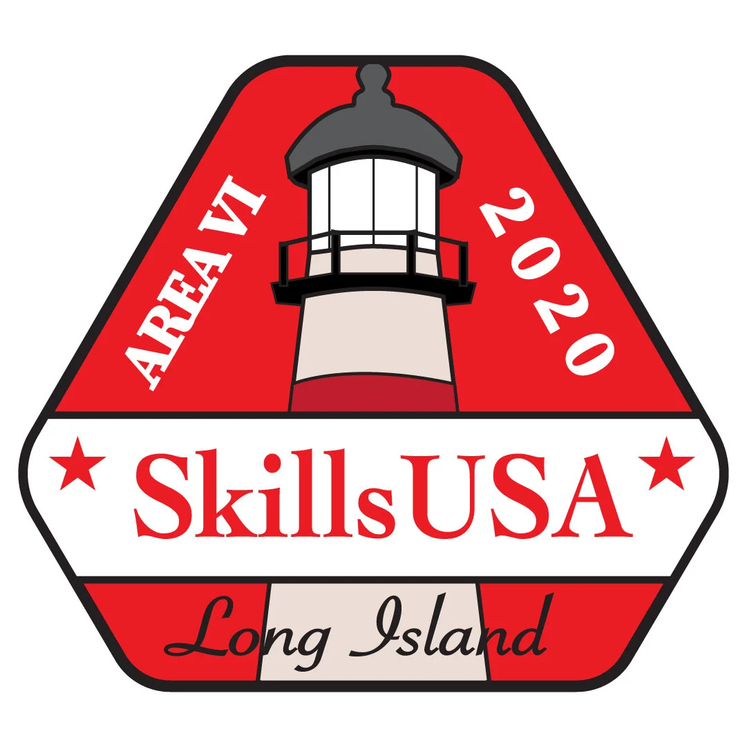 Final pin design for SkillsUSA Area VI Conference. Surrounded by shorelines and lighthouses, Long Island contains many great places for tourists and residents to see. A very popular landmark is the Montauk Lighthouse, the oldest lighthouse in New Yor