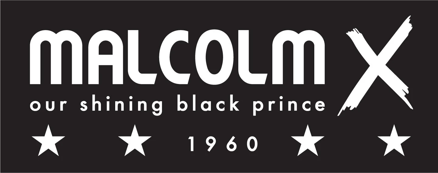 For the final t-shirt design, I removed the portrait of Malcolm's face and added the X from the previous pin design to create consistency within the design. The black and white color palette symbolizes black and white America in the 1960s. I also add