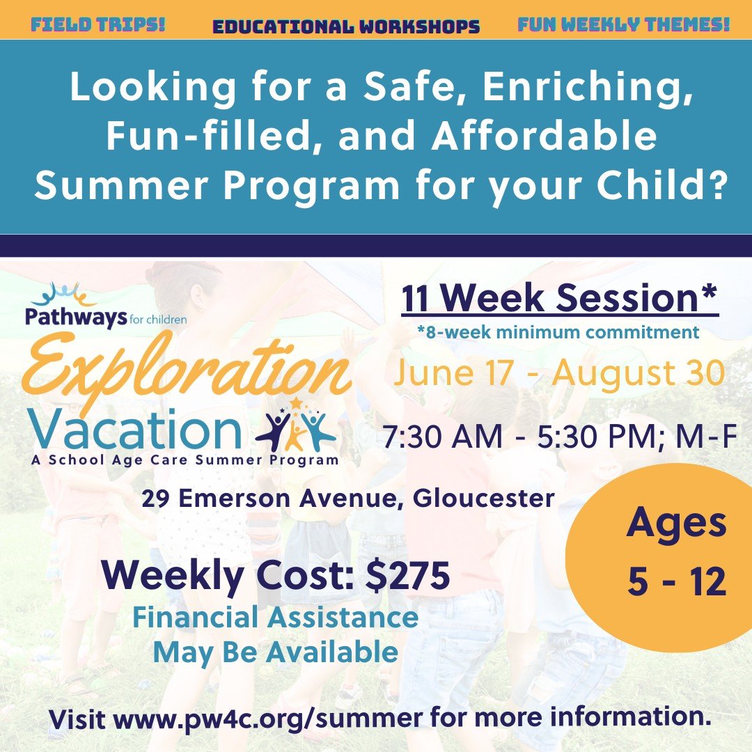Visit www.pw4c.org/summer for more information!

#summer #summerprogram #affordablechildcare #explorationvacation #pathwaysforchildren