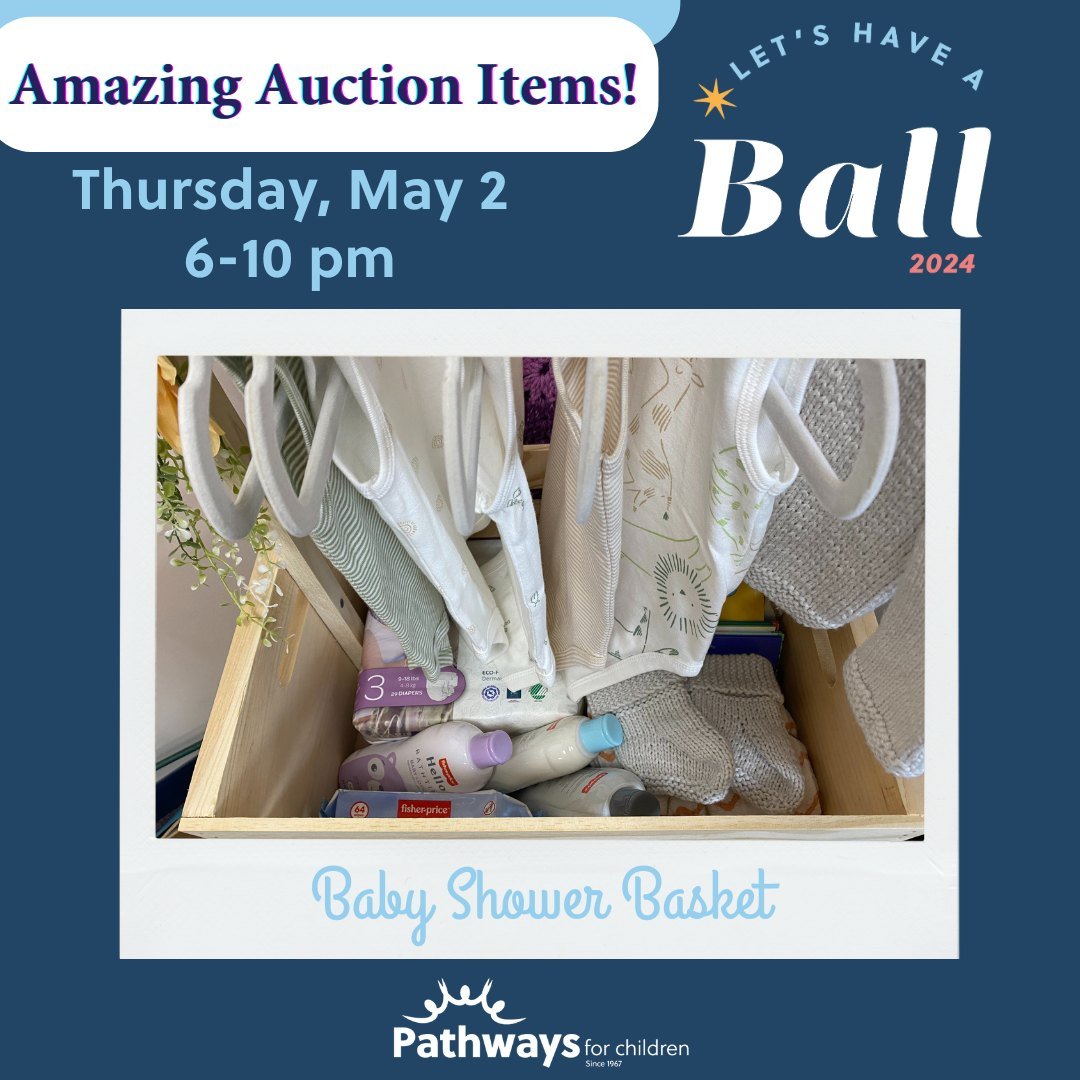 Check out this beautiful baby shower basket donated by Michaela Marks &amp; Andrea Osbon!

#PathwaysforChildren #letshaveaball2024 #gala #auction