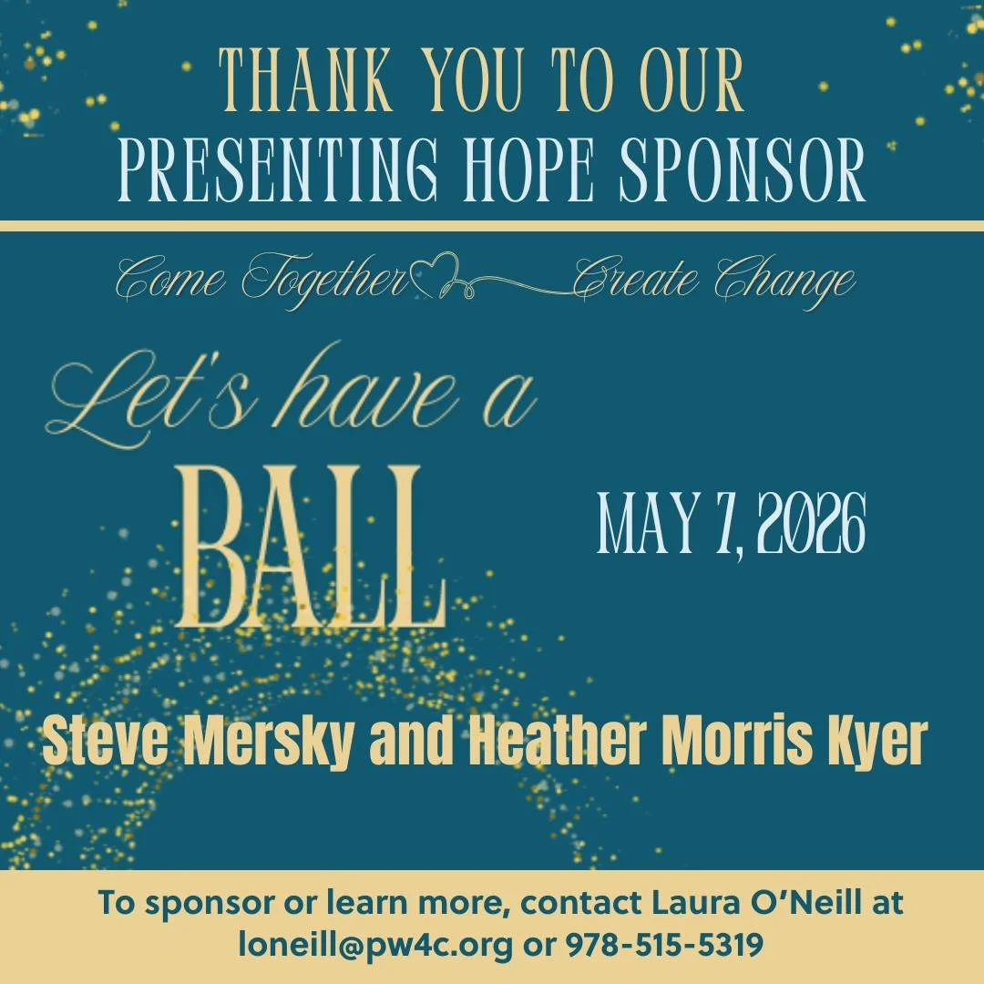 THANK YOU to our PRESENTING HOPE SPONSORS - Steve Mersky and Heather Morris Kyer! 💫

Learn more about sponsorship opportunities for Pathway's Let's Have a Ball Gala at www.pw4c.org/gala or email loneill@pw4c.org. 

Come Together🌟 Create Change

#pa