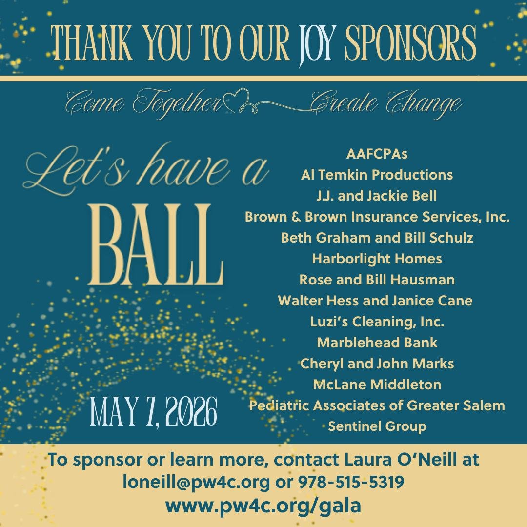 THANK YOU to our JOY SPONSORS! 

Learn more about sponsorship opportunities or purchase tickets for Pathway's Let's Have a Ball Gala at www.pw4c.org/gala or email loneill@pw4c.org. 

Come Together 🌟 Create Change

#pathwaysforchildren #letshaveaball