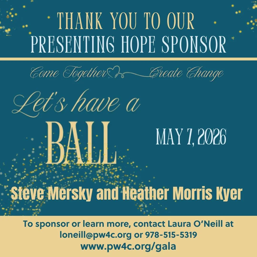 THANK YOU to our PRESENTING HOPE SPONSORS - Steve Mersky and Heather Morris Kyer! 

Learn more about sponsorship opportunities or purchase tickets for Pathway's Let's Have a Ball Gala at www.pw4c.org/gala or email loneill@pw4c.org. 

Come Together 🌟