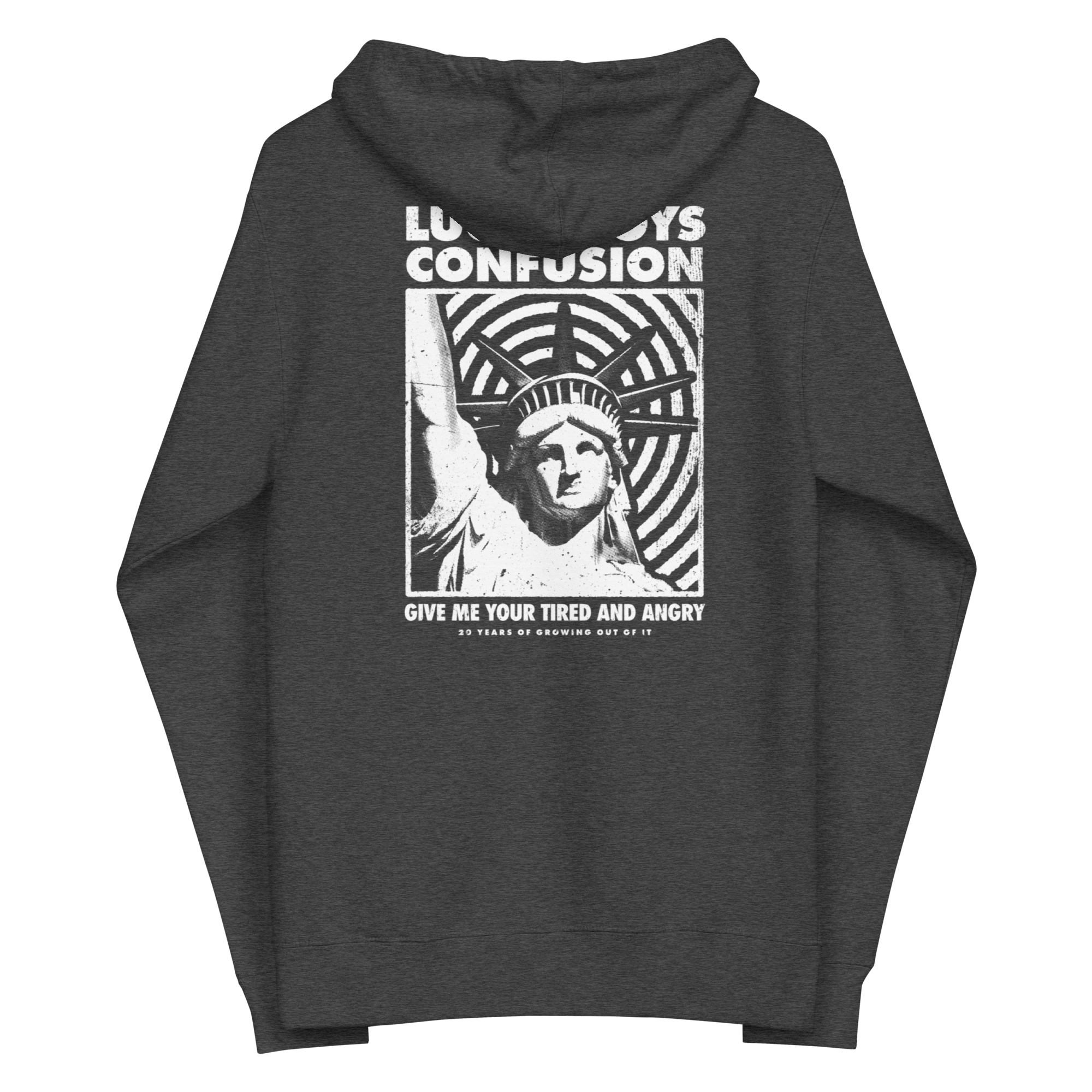 Lucky Boys Confusion Liberty Zip Hoodie - Charcoal Heather