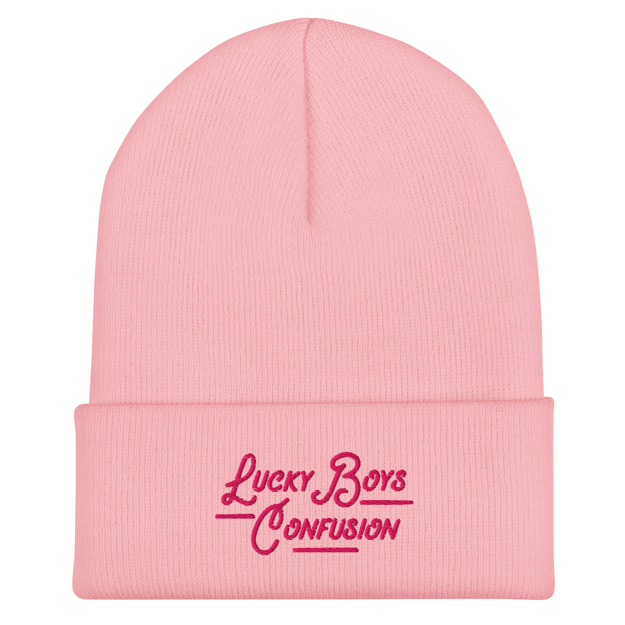 Lucky Boys Confusion Cuffed Pink and Flamingo Beanie-2.png