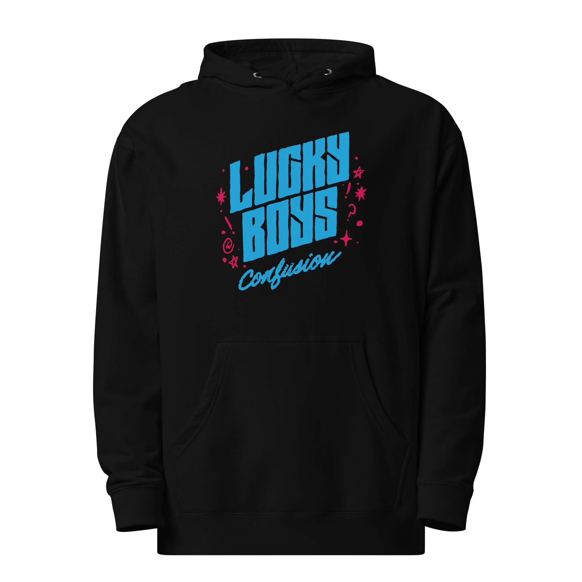 Lucky Boys Confusion So Many Feelings Unisex Pullover Hoodie Mockups-Black-front-1.png