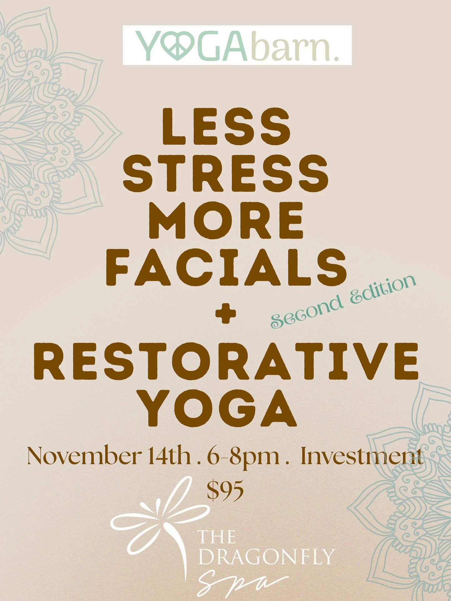 πβ¨ Mark your calendar π
 NOVEMBER 14th - an EVENING OF REST & RENEWAL β¨π at the Yoga Barn 
We had an amazing time last night at the studio. Candle π―οΈ lit , Restorative Yoga and Sound. Thank you Michelle for making this happen !! 
Back in Nov