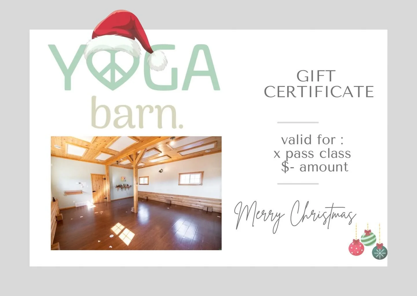 This season 🎄🎄🎄
Give something that can be felt:

Warm body movement.
Steady breath.
Strong roots and soft edges.

Yoga Barn gift certificates offer time to move, to rest, to reconnect with the body and the rhythms within.
Available as class passe