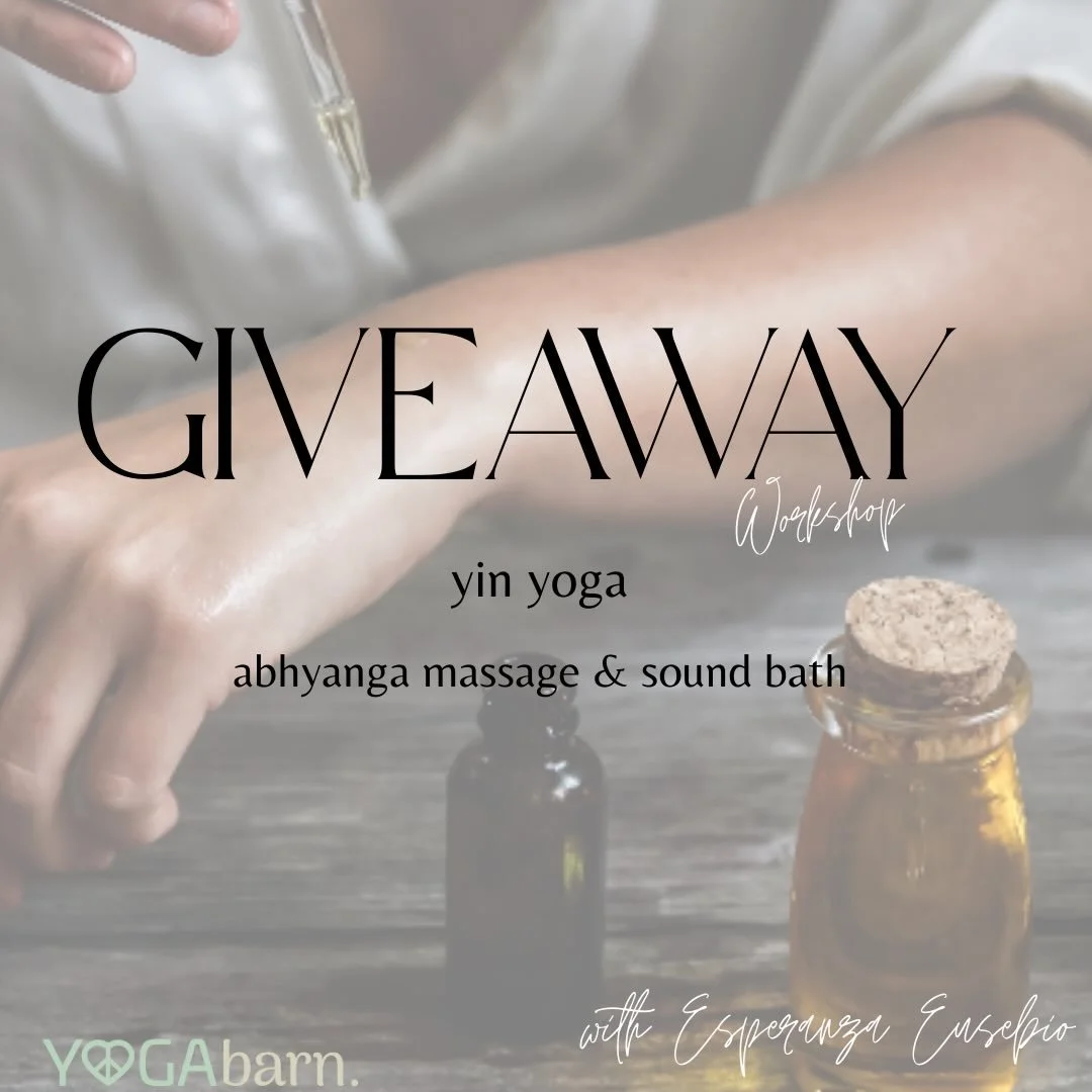 ✨ WINTER GIVEAWAY ✨

We&rsquo;re gifting one spot in our upcoming Abhyanga Ayurveda Massage Workshop &mdash; a cozy afternoon of yin yoga, sound healing, and Ayurvedic self-care.

This winter ritual is all about warmth, grounding, and nervous system 