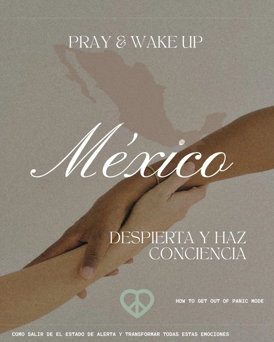 Escoge tus palabras con conciencia / y sacudete el miedo. Choose your words consciously and shake fear out of your system.

To all the our friends who reached out, thanks our families, friends and neighbours are fine, physically, emotionally might ta