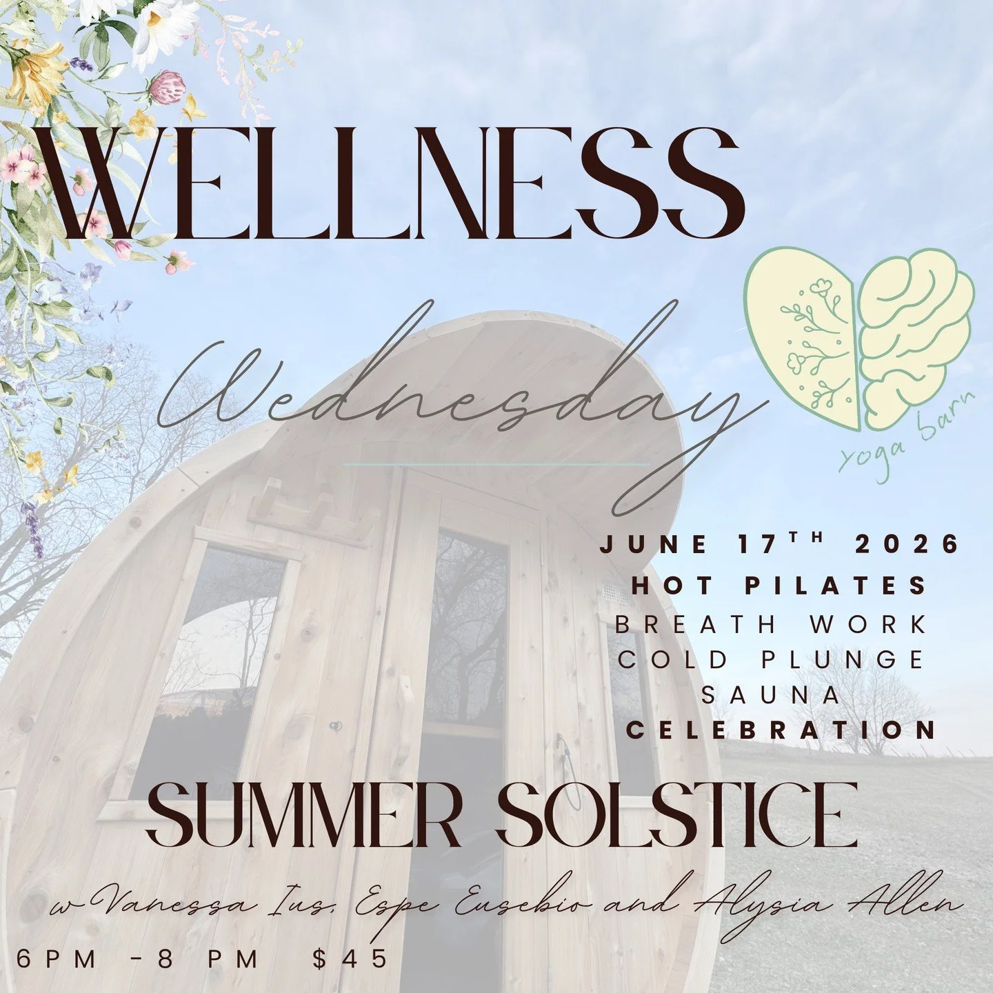 June is almost here! Kirtan, Sound Bath, Sauna, Cold Plunge and Yin Yoga