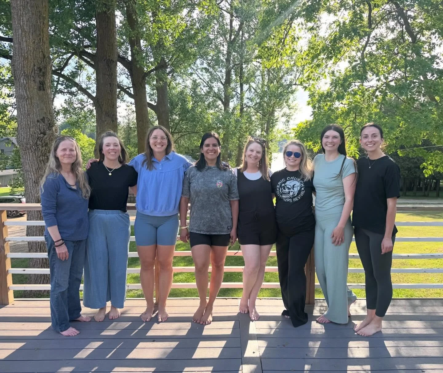 Our Beautiful Group of Yoga Instructors ready to rock our summer at the yoga barn!!

Thanks for a wonderful gathering at the studio and for all your energy that you give to our community in every class!

Ps Jay was right we needed a lot of pictures t