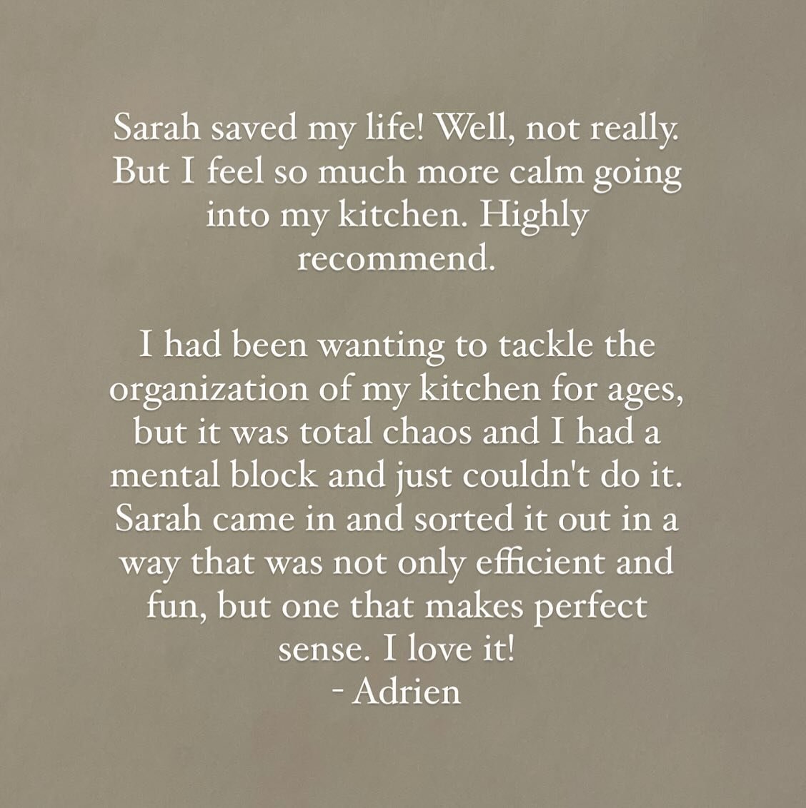 Thank you for the review Adrien! I love my job!!