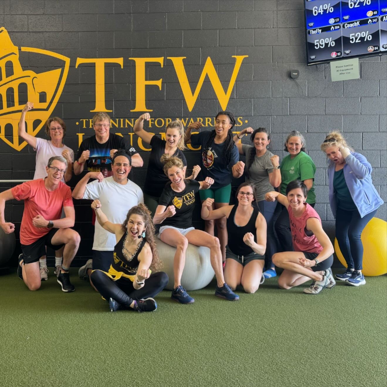 This is how TFW does it! 🙌🏼

We cheer each other on, we work hard and we celebrate our wins! 🎉👊🏽 

Join us Wednesdays to work on Muscular Endurance. 💪🏽 

Or join us any day to Lose Fat, Build Muscle and Feel Good! 

M : Strength Training
T : C
