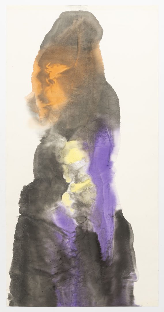 Ink and watercolor on paper, size: 27.5in x 54in
