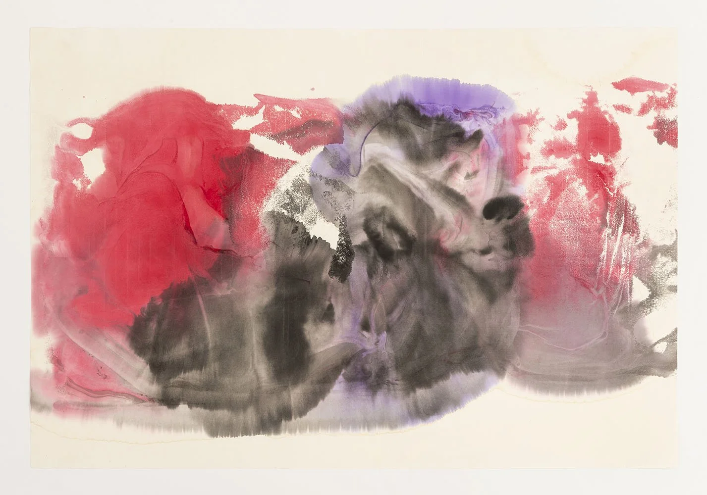 Ink and watercolor on paper