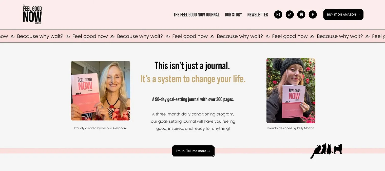The Feel Good NOW Journal | Publishing / Journaling / Wellbeing