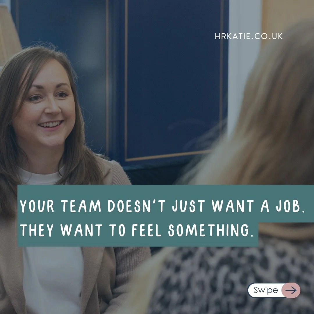 ❤️ Feel something&hellip;. ❤️ 

Most HR advice focuses on process. Policies, procedures, compliance checklists. And yes, that stuff matters. But the teams that actually thrive? They feel something.

They feel seen. They feel like what they do matters
