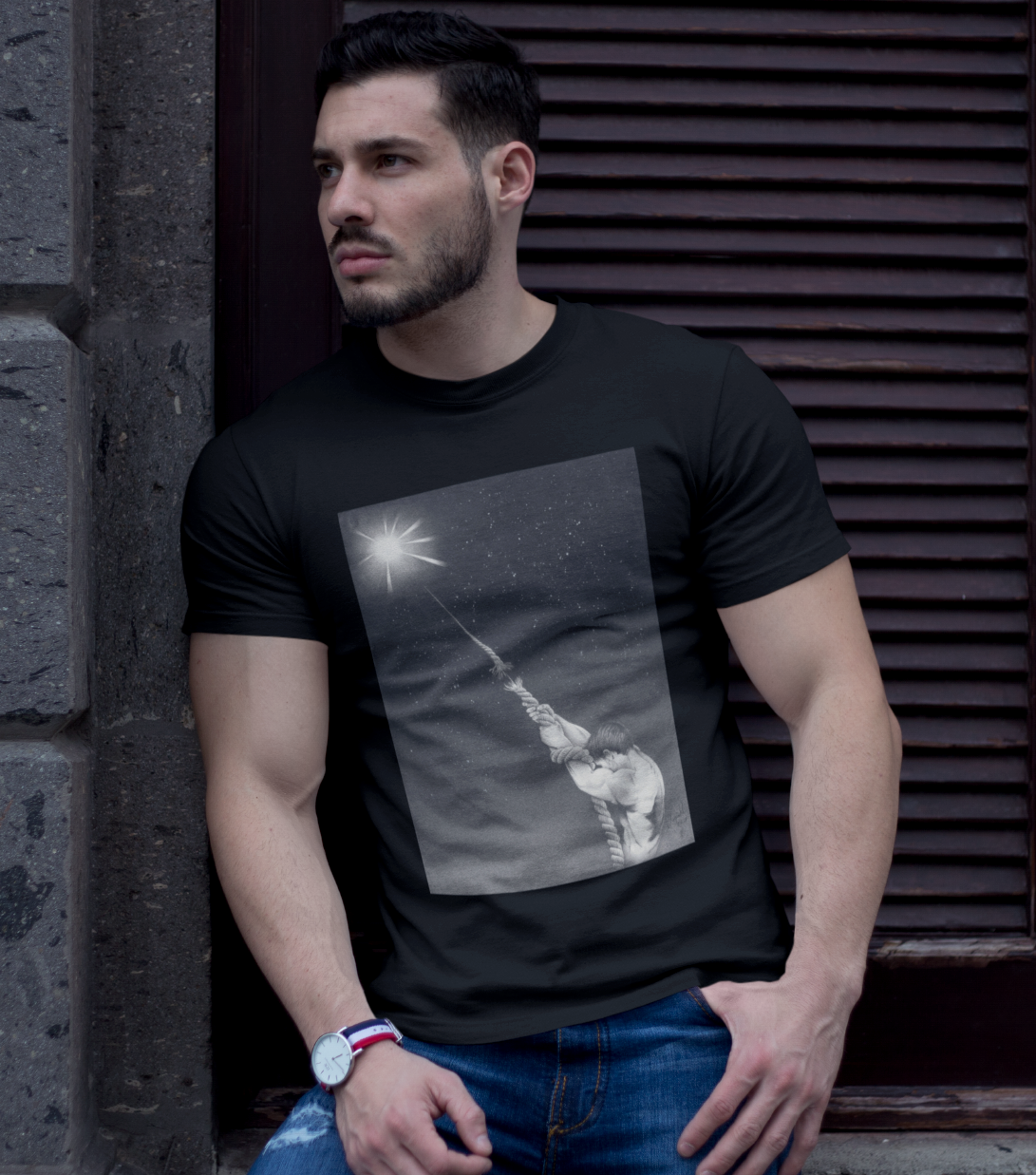 buff-man-wearingn-a-t-shirt-mockup-while-lying-against-a-wall-a17659.png
