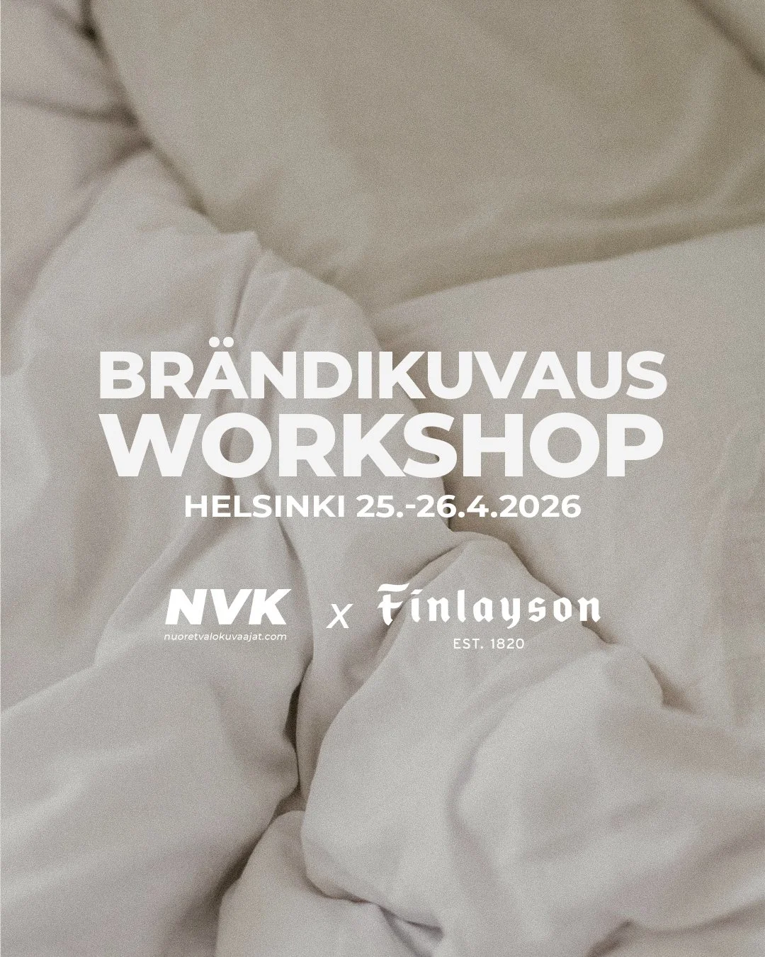 NVK x Finlayson Brändikuvaus-workshop