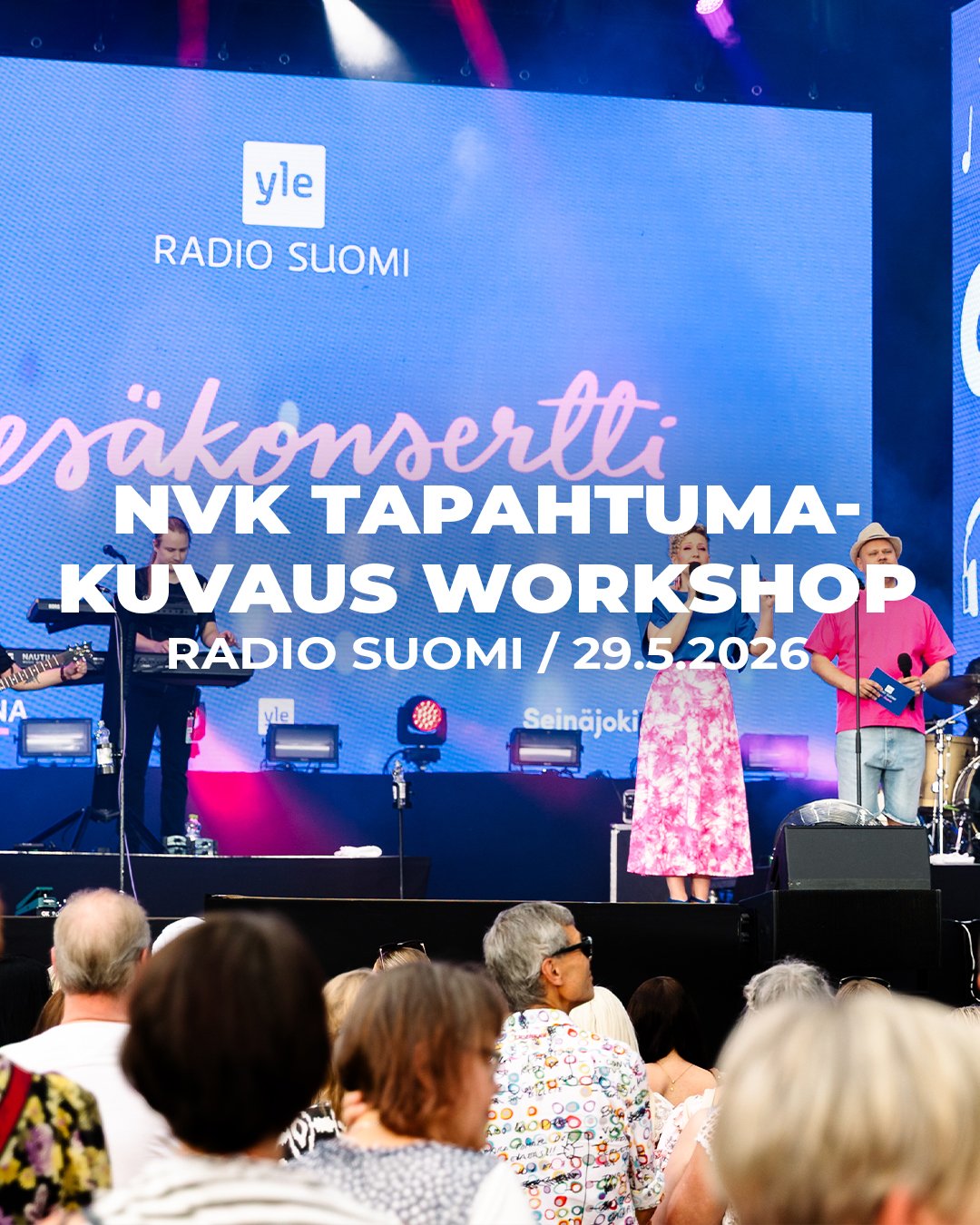 Tapahtumakuvaus-workshop / Radio Suomen kesäkonsertti – Tikkurila