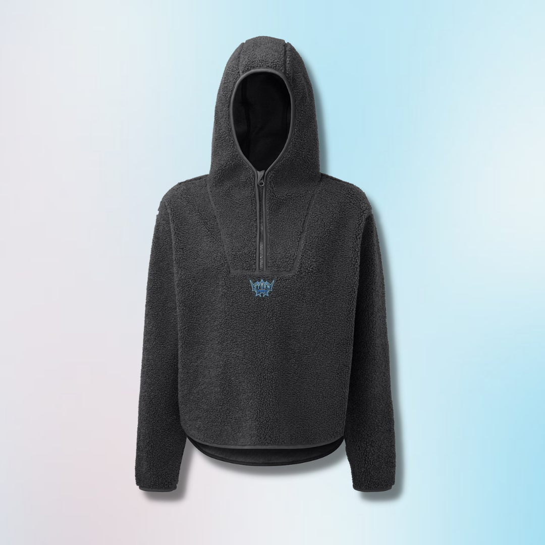 Adult 1/4 zip Sherpa Hoodie