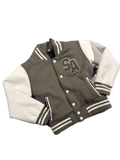Grey Varsity Jacket