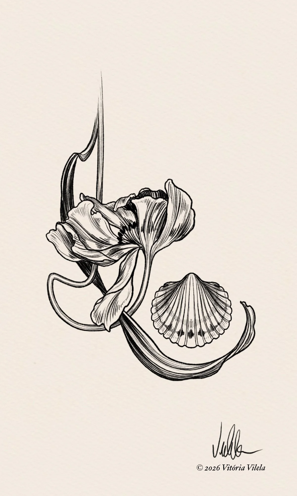 Shells & Blooms N.3 - Min. 15cm