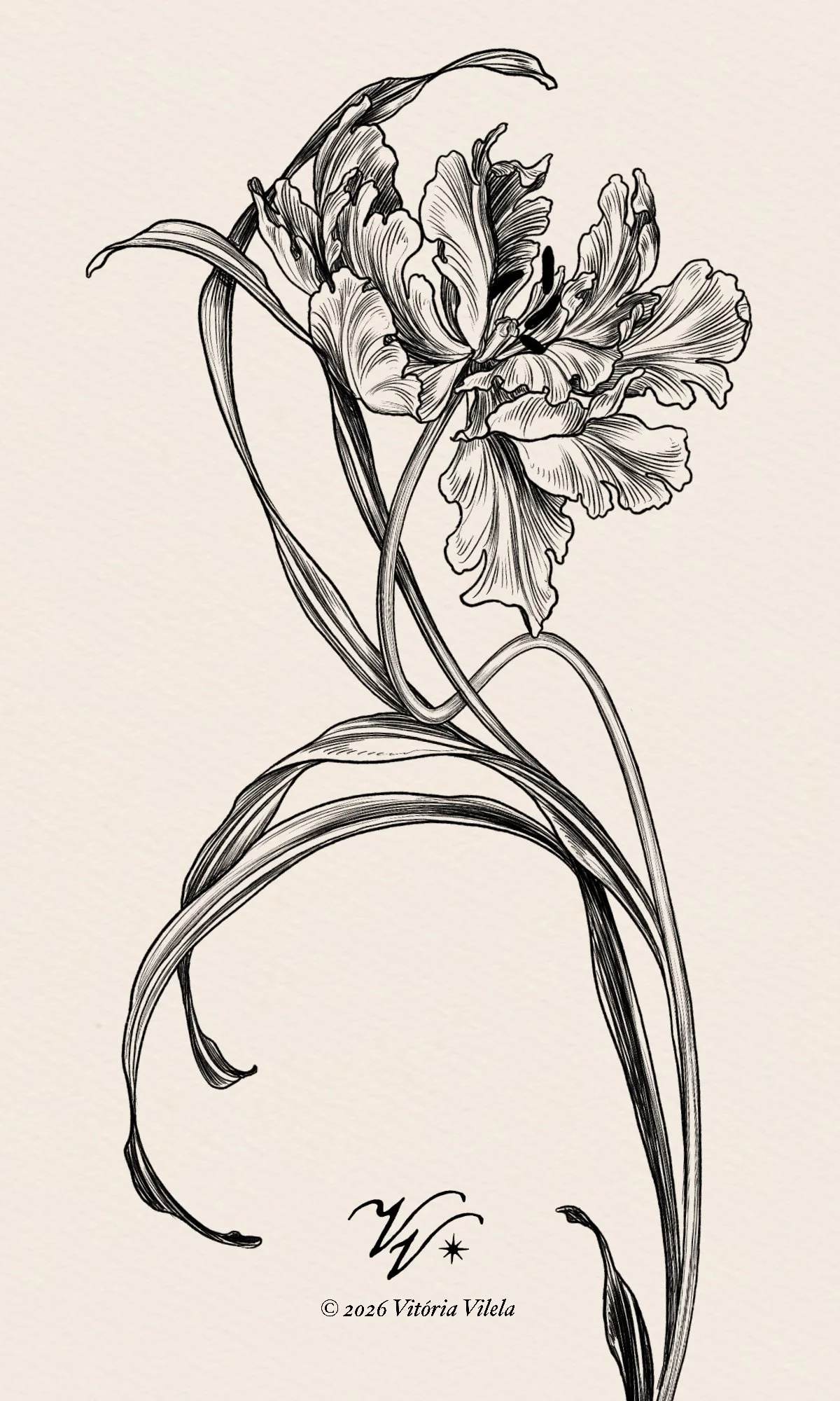 Tulip N.85 - backpiece
