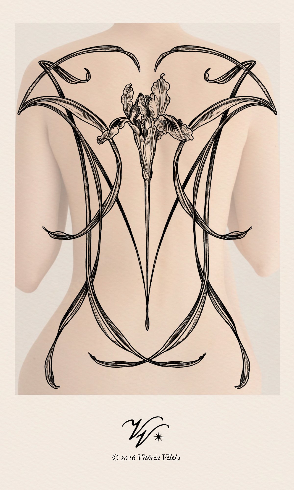 Iris N.28 - backpiece