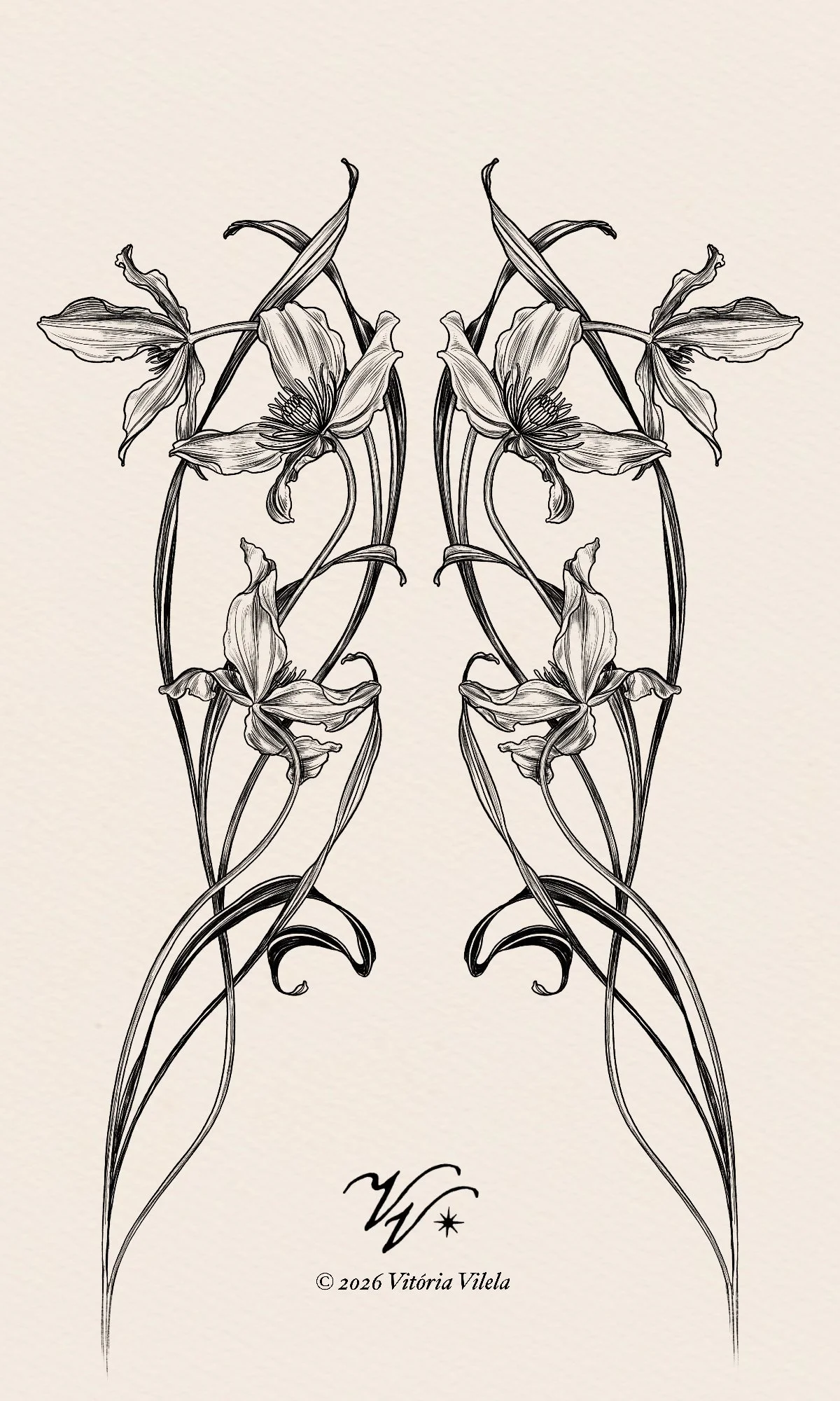 Clematis N.10 - Backpiece