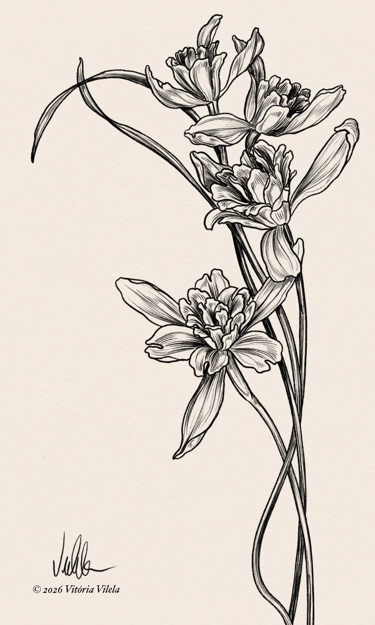 Snowdrop N.6 - backpiece