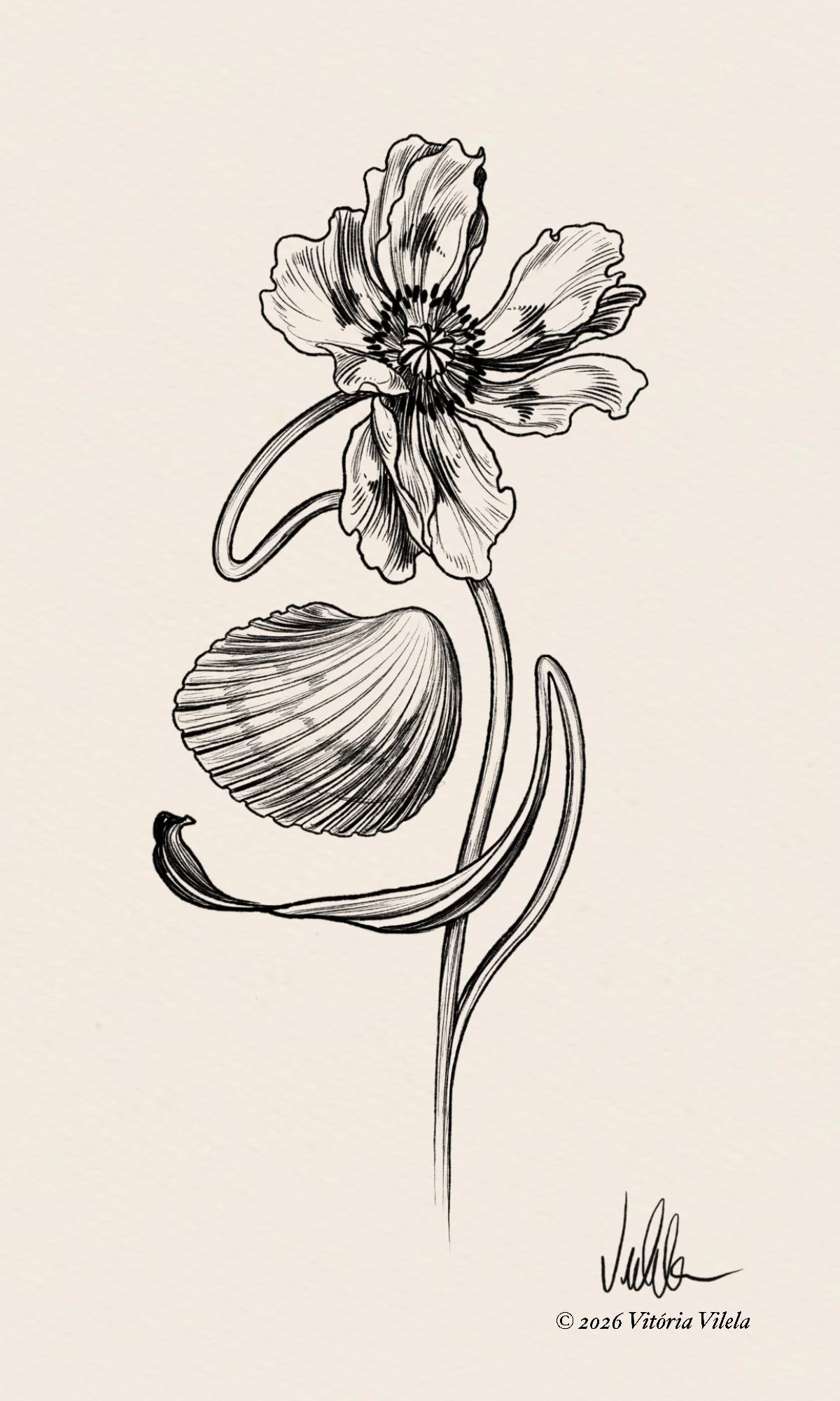 Shells & Blooms N.1 - Min. 17cm