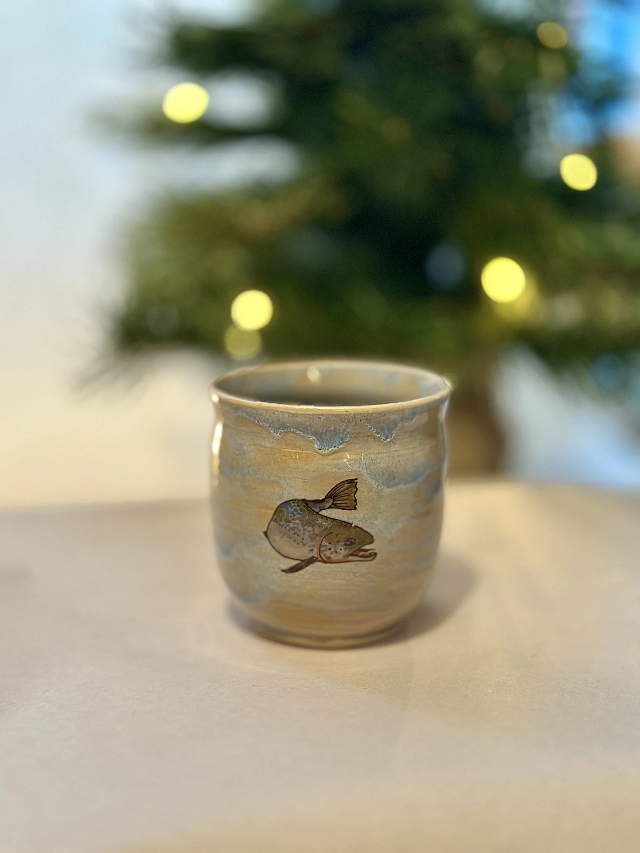 Silly Salmon Small Handheld Mug