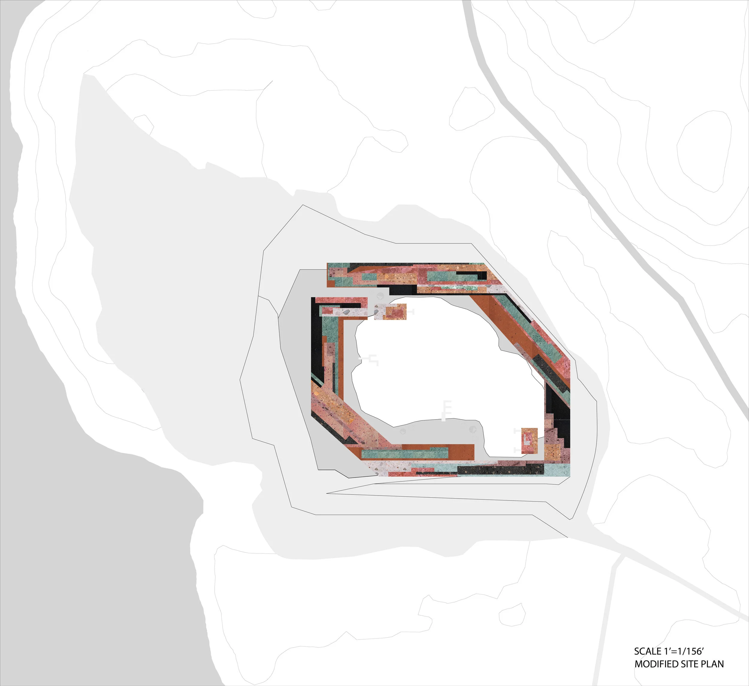 Reuse of abandoned stone quarry picture