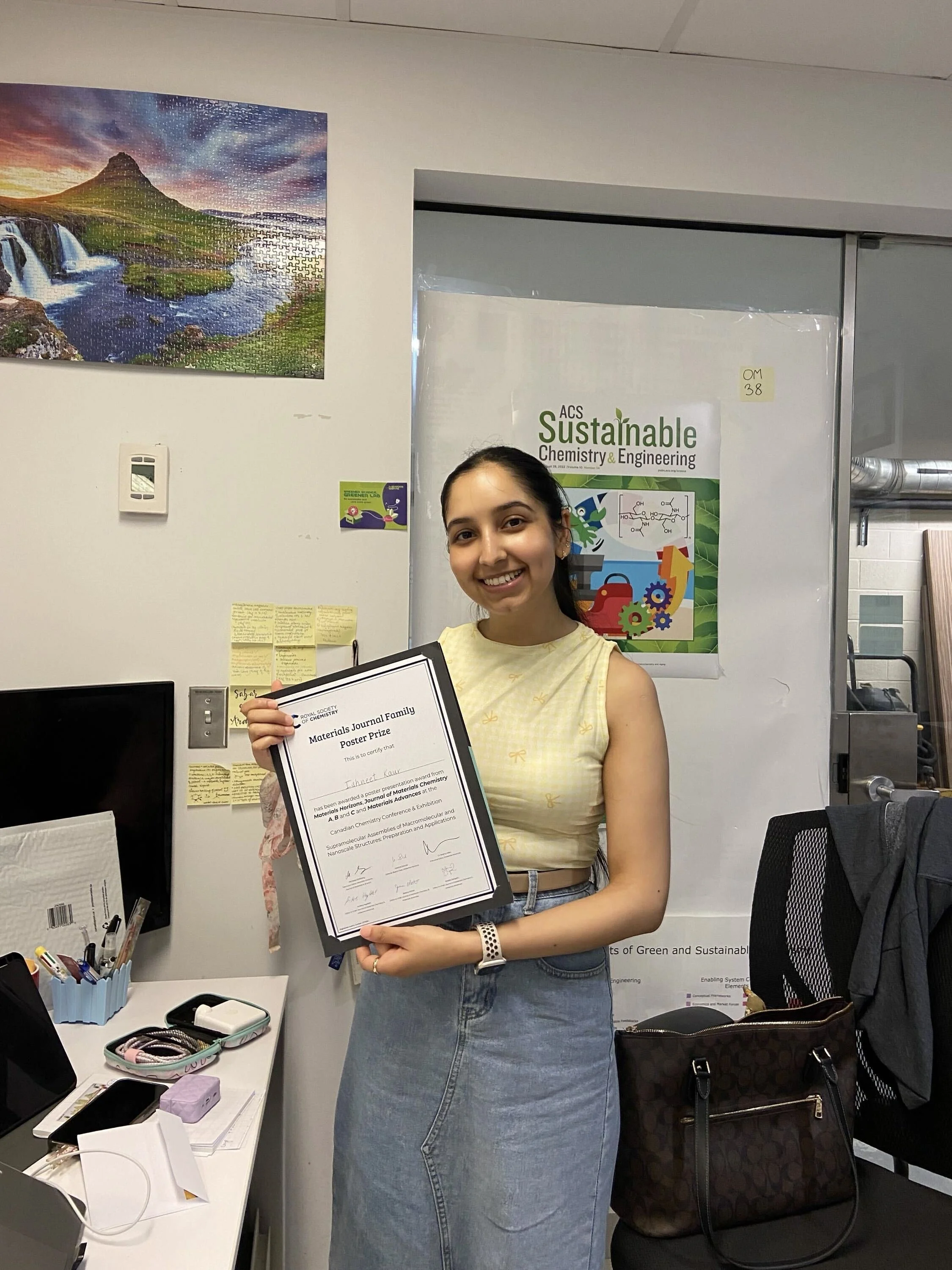 Ishneet Poster award CSC 2025.jpg