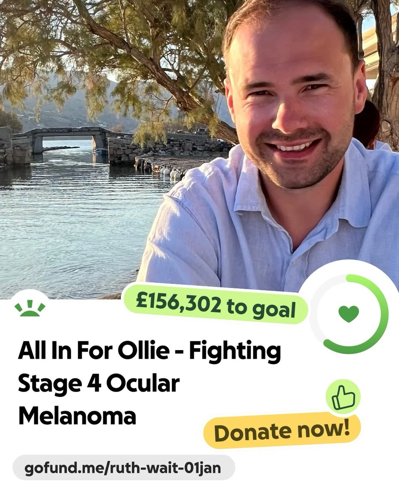 Ollie is the most delightful chap who has been a family friend since he was a small boy. He deserves your help.  If every one of my followers gave &pound;20 it would raise a much needed &pound;40,000. 

Please, please contribute towards Ollie&rsquo;s