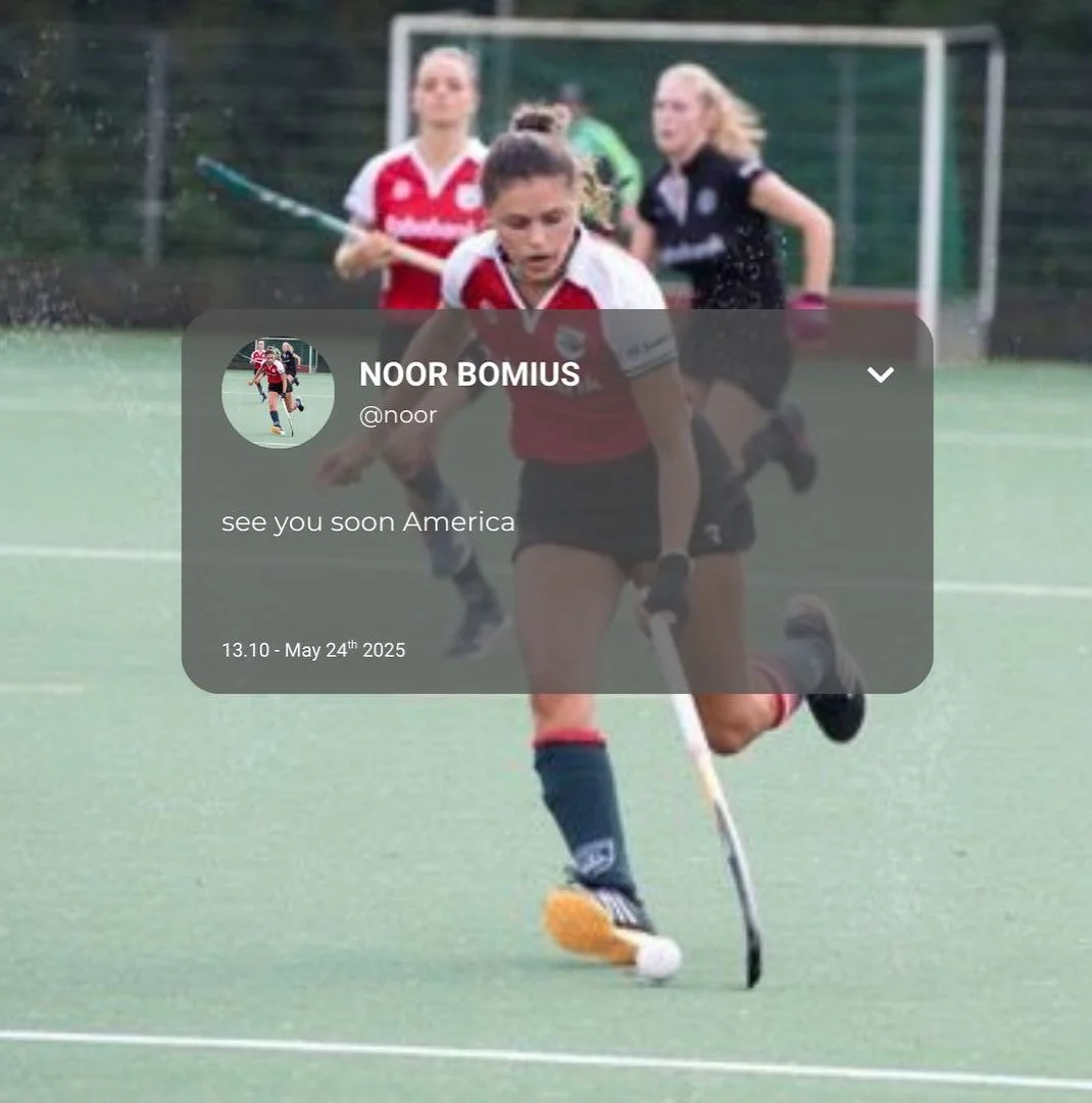 π¨ NEW COACH π¨
Hi everyone,
My name is Noor Bomius and I’m 21 years old. I’m from the Netherlands and have been playing field hockey since I was 5. I’ve always played for DMHC Dordrecht, and for the past three years, I’ve