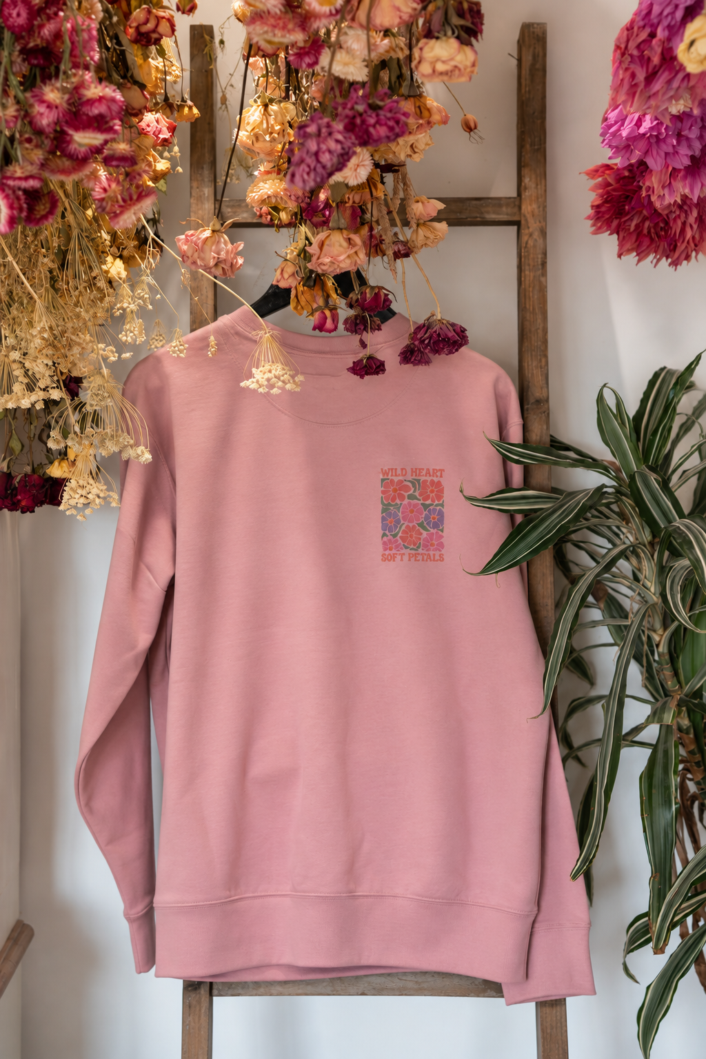 lilac flower jumper