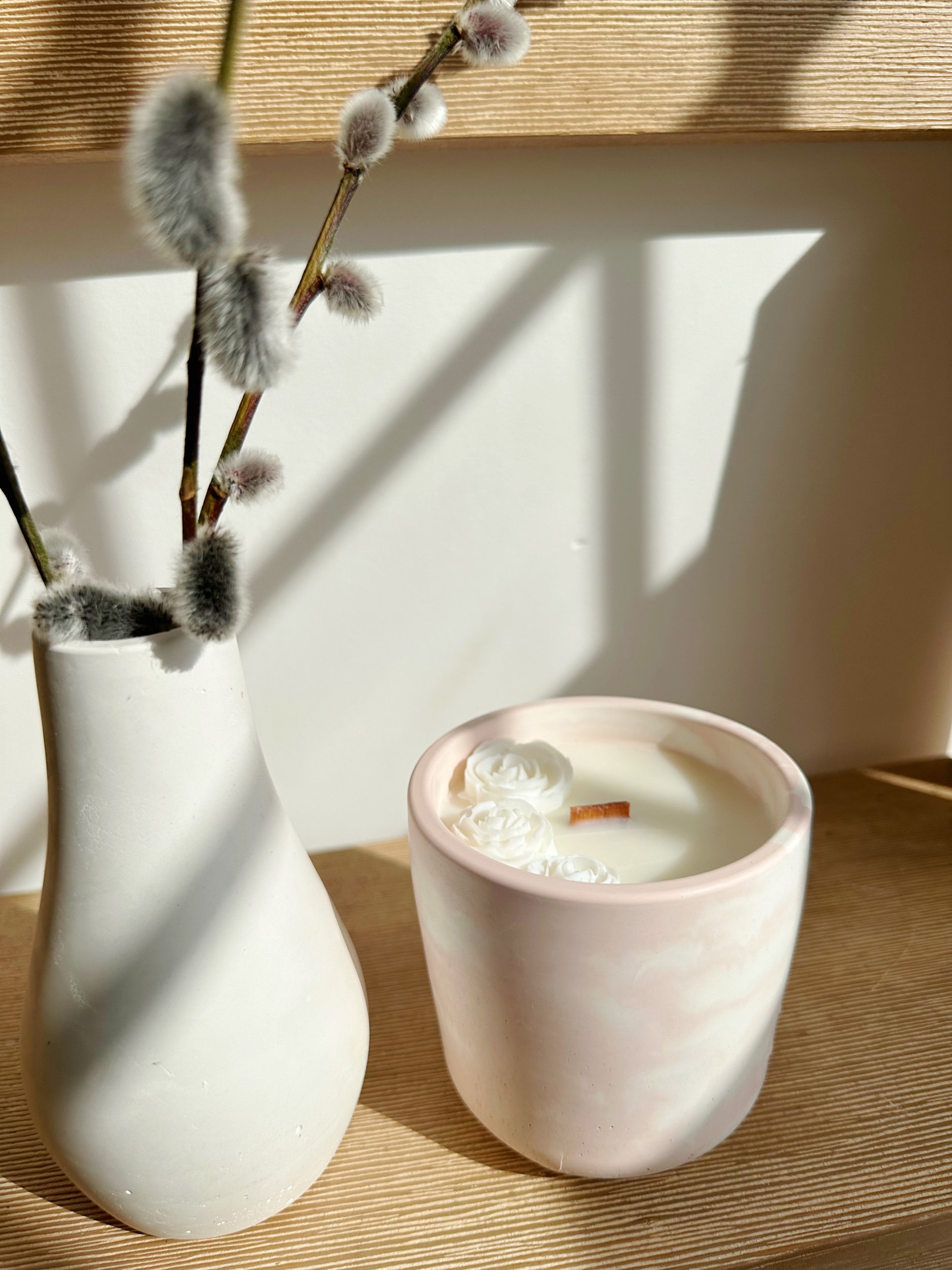 coconut wax candle