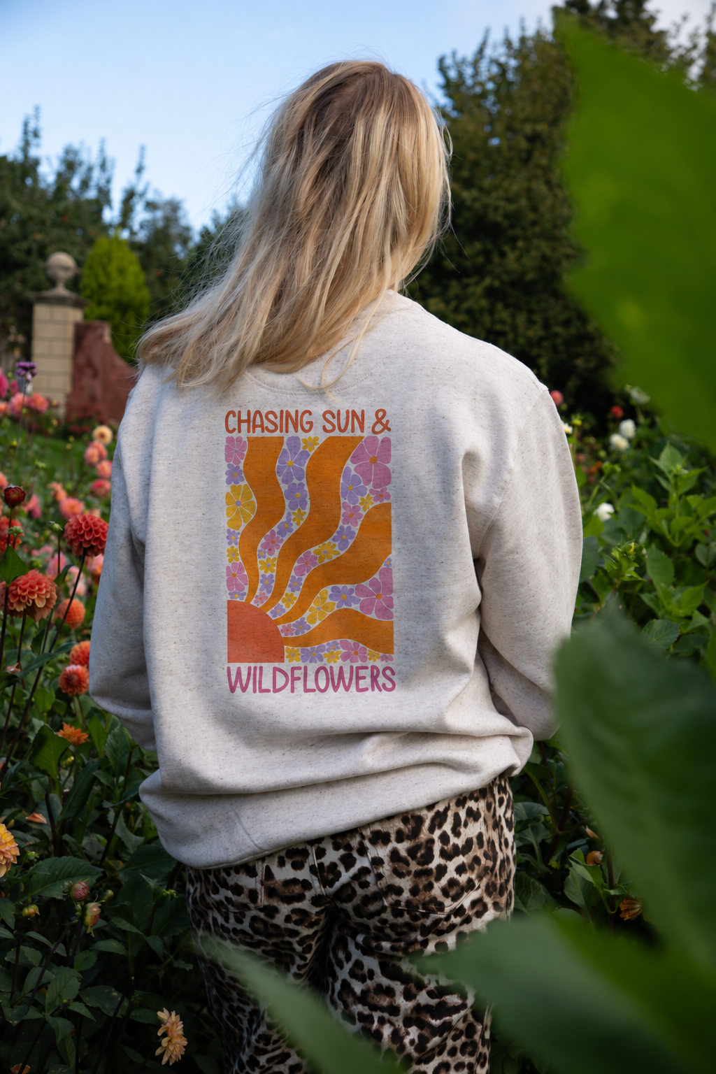 The Wildflower Sweatshirt - Heather Grey