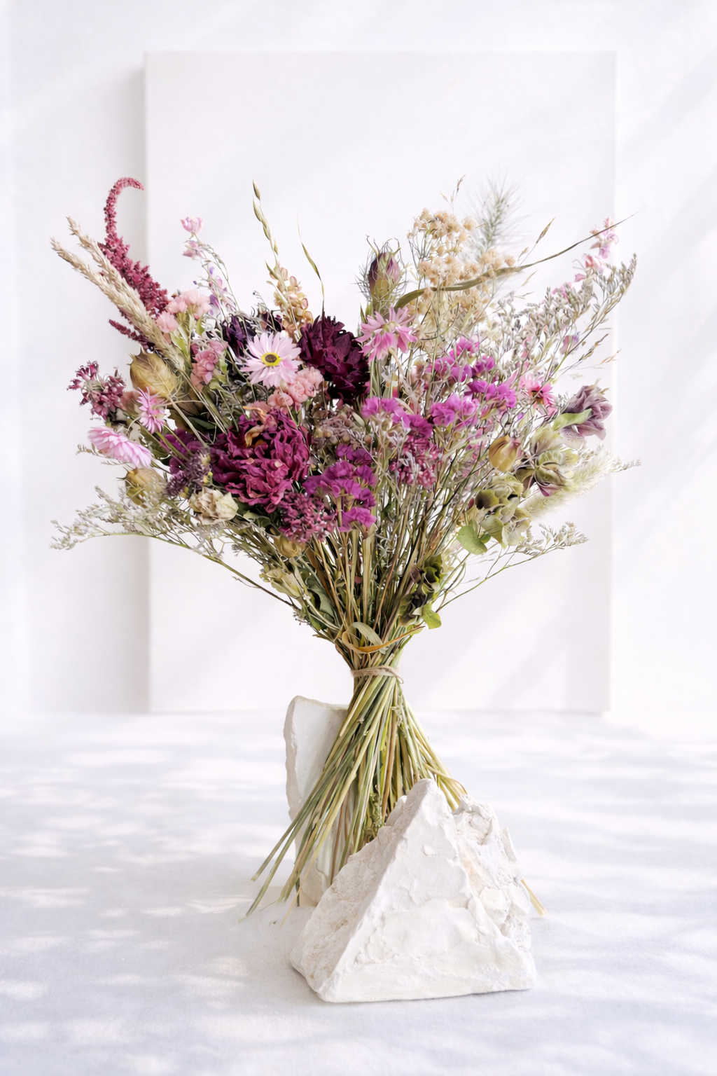Luxury Dried Flower Bouquet - Berry