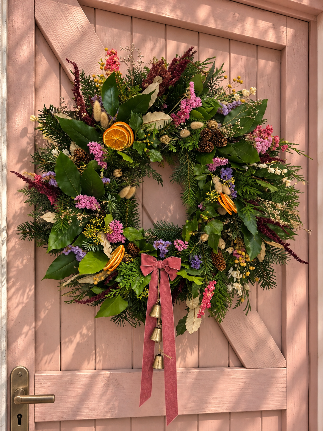 Dried Flower Christmas Wreath